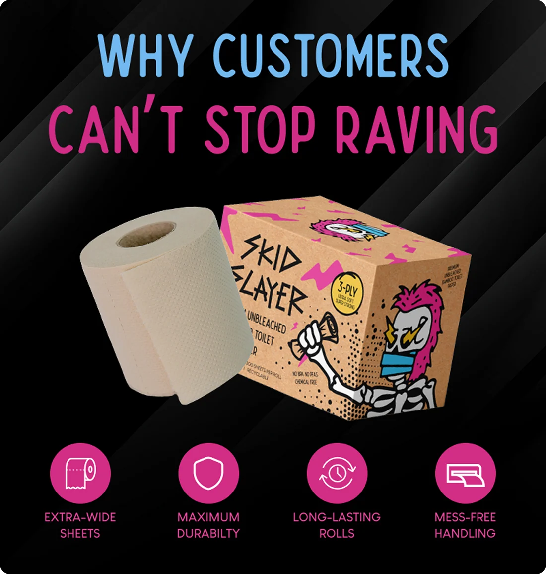 Bamboo toilet paper pack