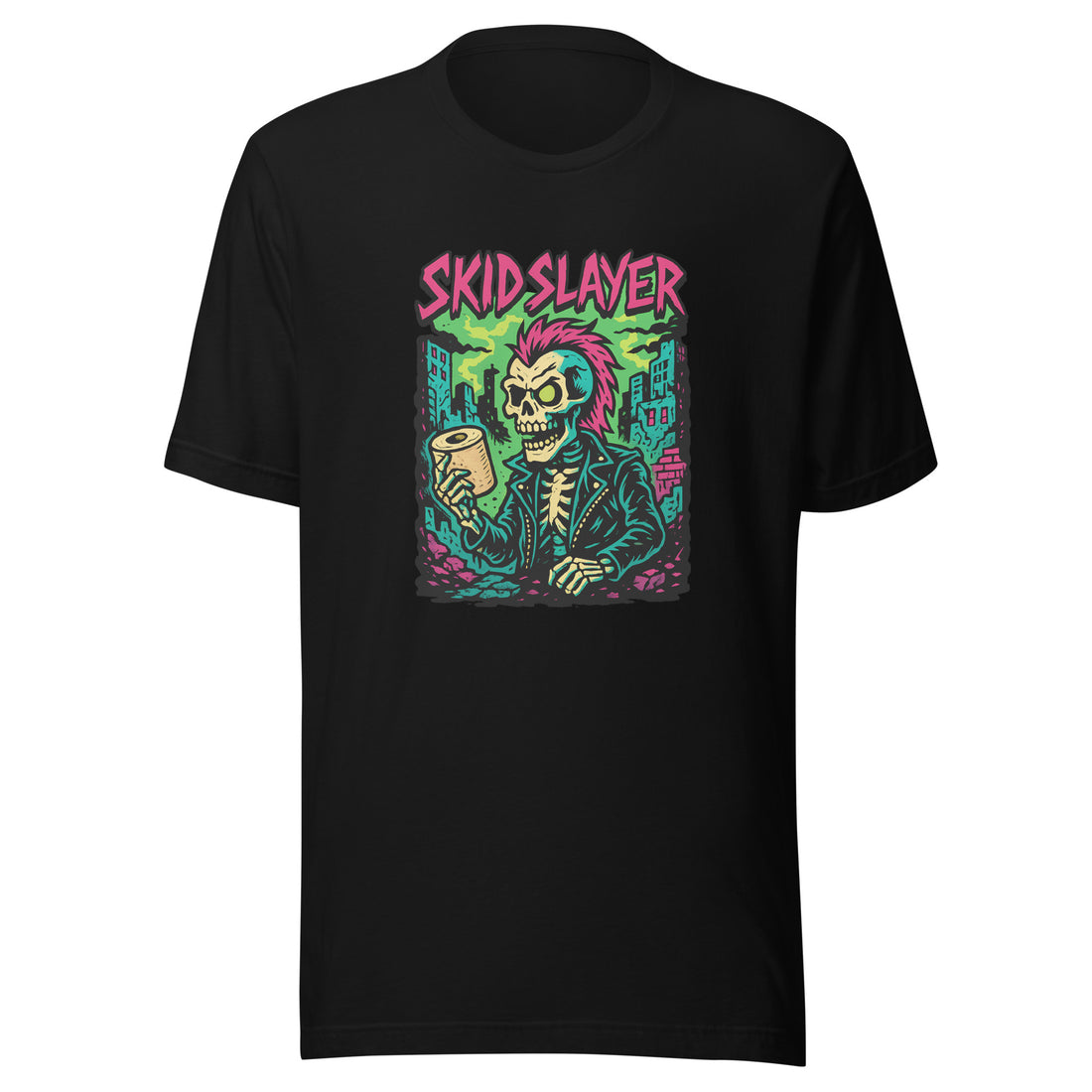 Unisex staple eco t-shirt from the Skid Slayer merch collection